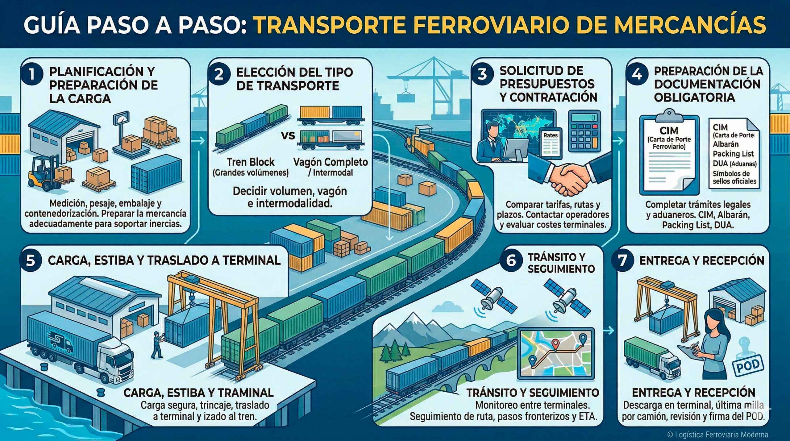Infografía Transporte Ferrocarril